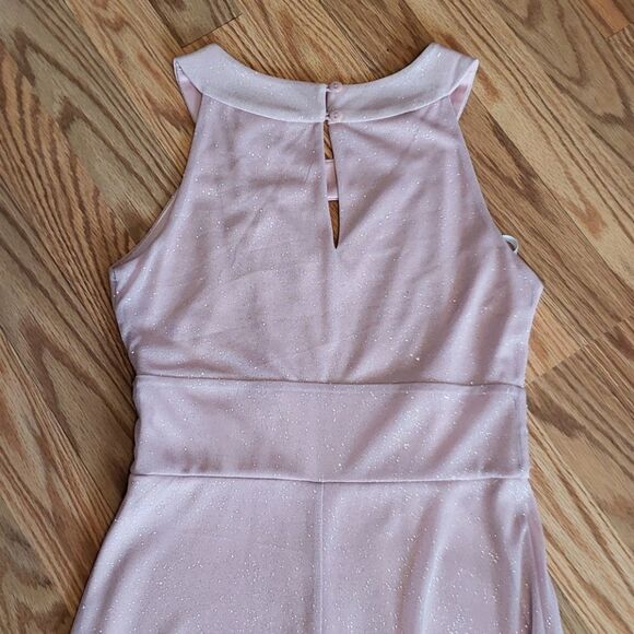 Full length Gown, Stretchy Pink Sparkly, Prom, Evening, Cruise - Picture 6 of 10